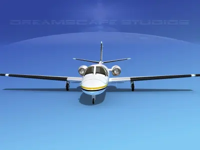 Cessna 500 Citation I V09 3D model