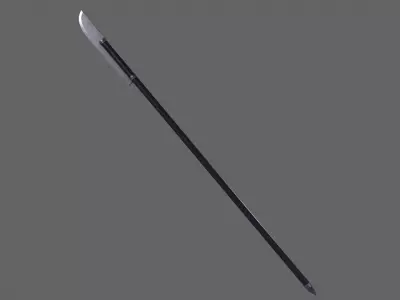 PBR Polearm V1a Low-poly 3D model