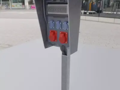 Industrial Distribution Socket Box High-Poly 3D model