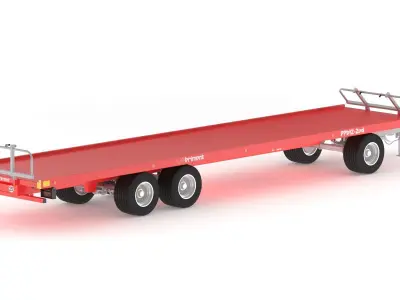 Brimont PBB12D Tray Trailer 3D model