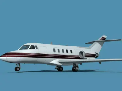 British Aerospace 125 Dominie V05 3D model