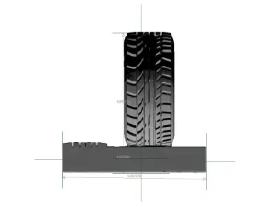 TIRE-WHEEL-TREAD tire 3D print model