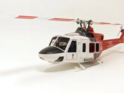Files to 3d Print this Scale Bell 412 Fuselage for OMP M1 3D print model