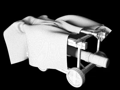 Battering Ram - Siege Tower Low-poly 3D model