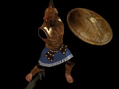 spartan armor all Low-poly 3D model