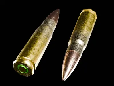 Ammo Set Free low-poly 3D model