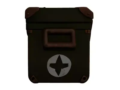 Military Ammo Crate Storage Box 3D model