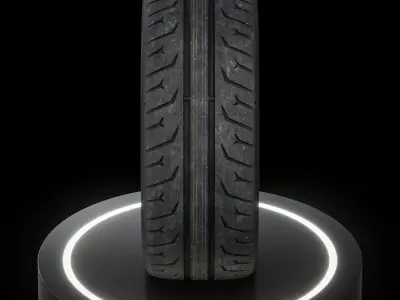 Continental Extreme Contact Force 235 35 ZR19 91W V2 3D model