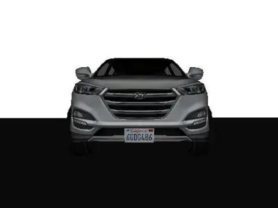 Hyundai Tucson 2017 LOW POLY 3000 Free low-poly 3D model
