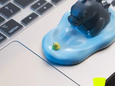 Godzilla Chubby - Chasing The Duck Free 3D print model