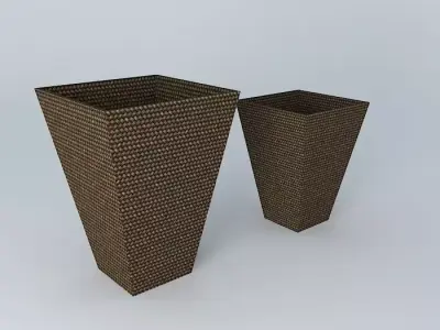 Glass vase Free 3D model 4