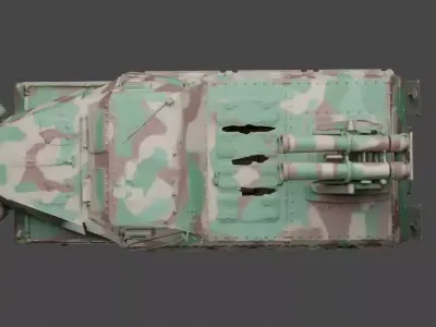 Sd Kfz 4 1     Panzerwerfer 42  WWII Warmashine 3D print model