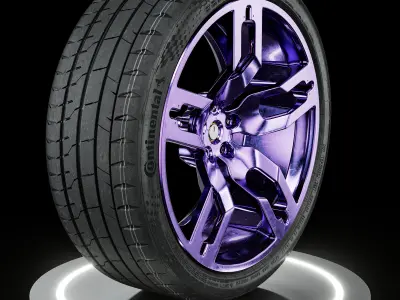 Continental Sport Contact 7 245 30 R20 3D model