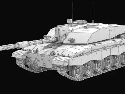 FV 4034 Challenger 2 Low-poly 3D model
