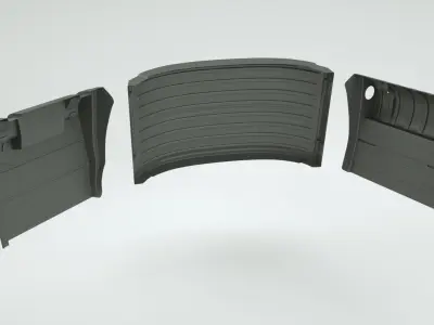 Fenders of Traction MB Axor Detailed   3D model