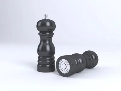 Salt and Pepper Mill 3D model