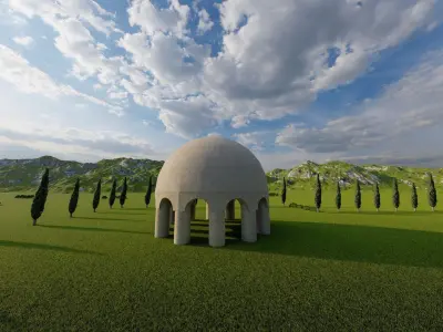 Parthenon Temple-Historical Greek Temple 3D model