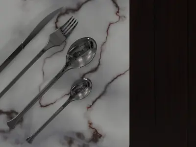 Klan cutlery set Free 3D model