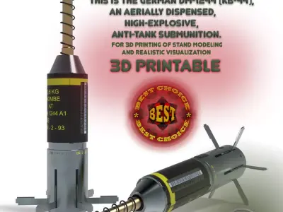 DM-1244  German Submunition Avia Bomb Anti Tank 3D model