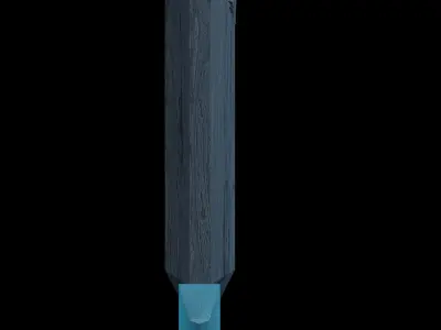 Moon Knife Free low-poly 3D model