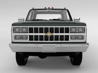 Chevrolet K30 Crew Cab Dually 1989 3D model