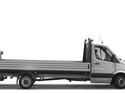 Mercedes Benz Sprinter Dropside Tail Lift 2018 3D model