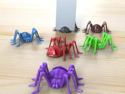 Spider phone holder 3D print model