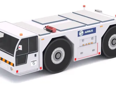 Airbus Towing Tractor Low-poly 3D model