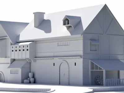 Old house Free low-poly 3D model