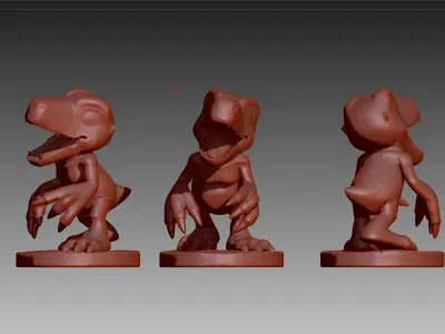 Agumon Digimon 3D print OBJ STL 3D print model