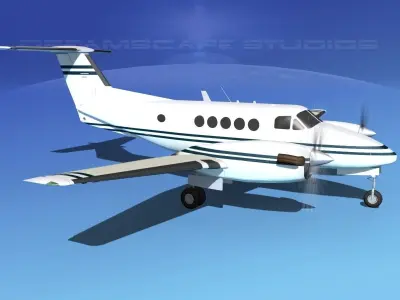 Beechcraft B200 GT King Air V13 3D model