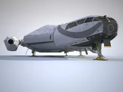 3D Sci-Fi Scout Spaceship 3D model