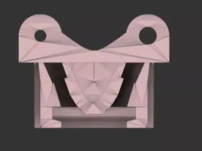 Testata motore diesel Free low-poly 3D model