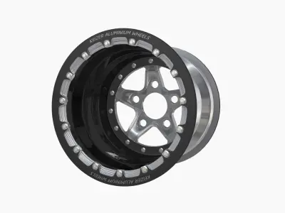Keizer Verbrand Forged SFI drag rear wheel Low-poly 3D model