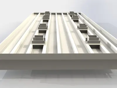 Kiln Car Frame Free 3D model