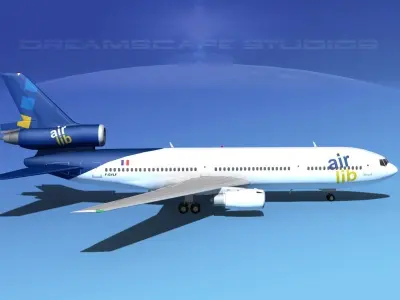 Douglas DC-10 Air Lib 3D model