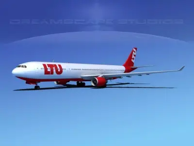 Airbus A330-300 LTU 2 3D model