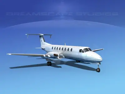 Beechcraft B1900C V12 3D model