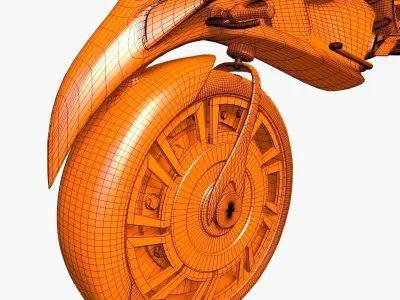 Concept Motorcycle 3D model buy