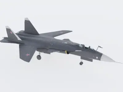 SUKHOI SU-47 FIGHTER JET 3D model