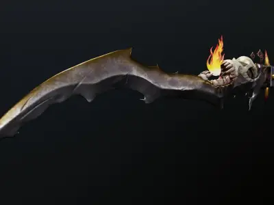 Sword stylized Low-poly 3D model