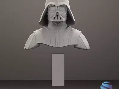 Darth Vader Bust - Star Wars Fan Art Pre-supported STL  3D print model