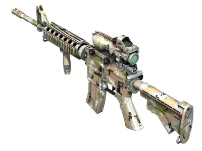 Colt M4A1 - Sopmod ACOG - Digital Camouflage 3D model