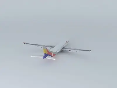 Asiana Airlines Airbus A330 300 3D model