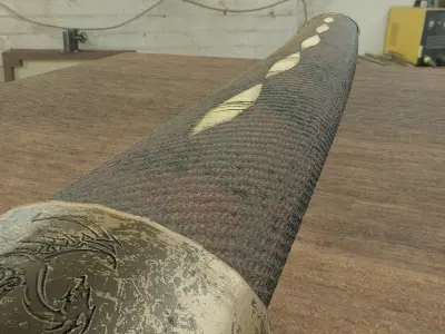 Katana Free low-poly 3D model