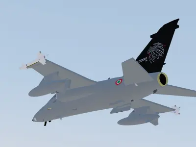 International AMX A-1A Italian Air Force 3D model
