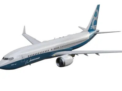 Boeing 737 MAX Low-poly 3D model