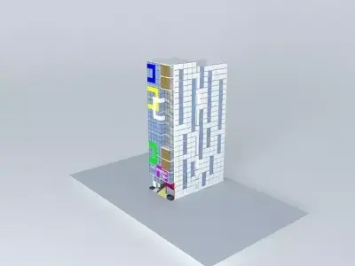 shopping center fani type a 3D model