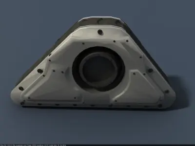 tank track sci fi Low-poly 3D model