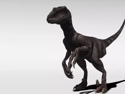 Velociraptor - Game Ready dinosaur Low-poly 3D model